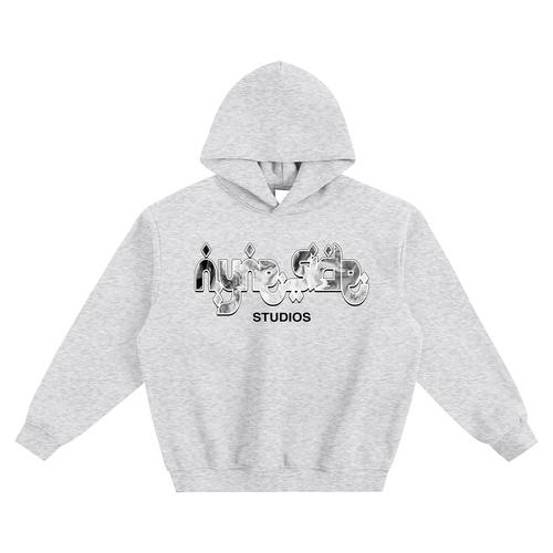 Grey Fleeced Boxy Hoodie – Y2K Streetwear | Nyneside Studios Grey Fleeced Boxy Hoodie – Y2K Streetwear | Nyneside Studios